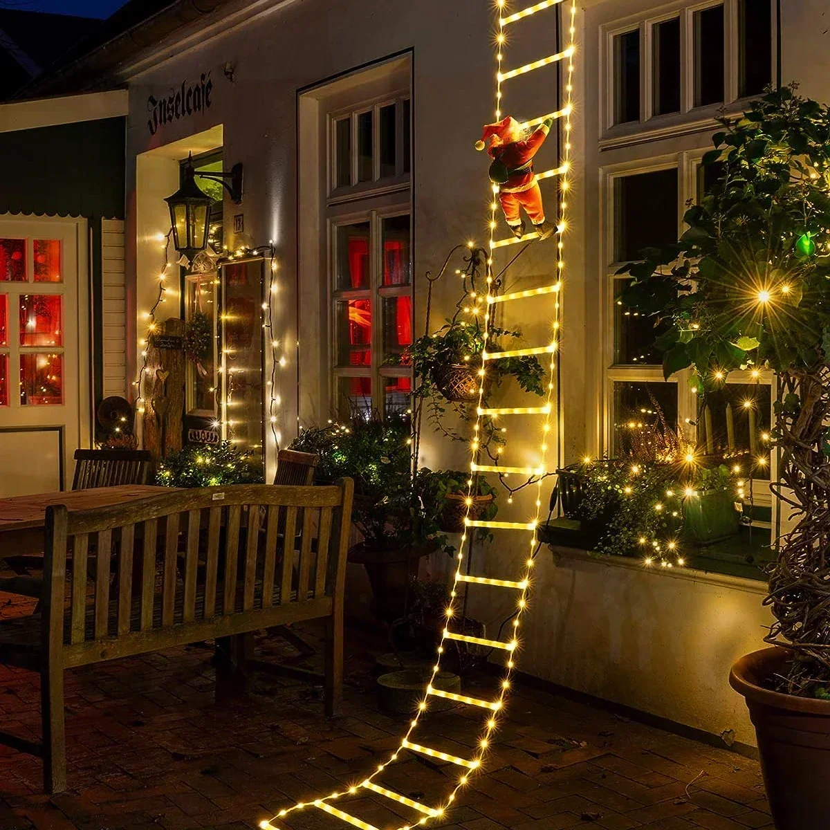 Outdoor Lighting Tree - Led Ladder Licht Voor Santa Claus