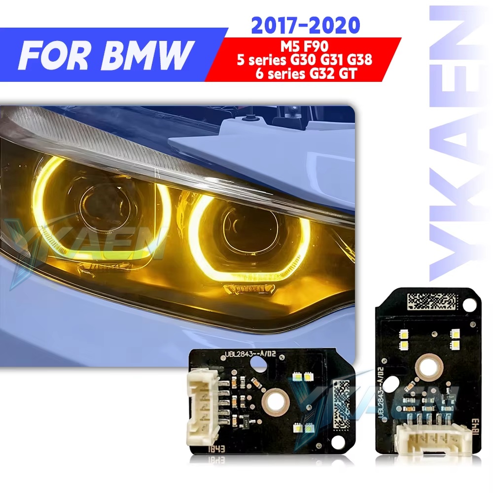 Outdoor Lighting Yellow - Gele Angel Eyes DRL Boards voor