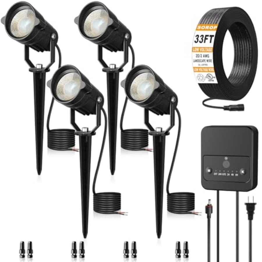 Outdoor Lighting Kits Low Voltage - Landschapsverlichtingsset Laagspanningsverlichting voor buiten met schemer-naar-dageraad