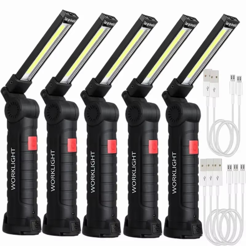 Outdoor Lighting Usb - Draagbare COB LED-zaklamp USB oplaadbare werklamp
