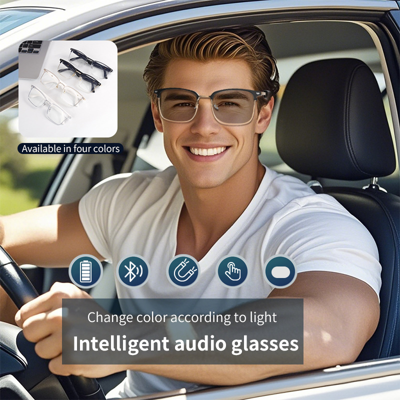 Color Changing Outdoor - Outdoor zonnebril met verwisselbare lenzen, Bluetooth
