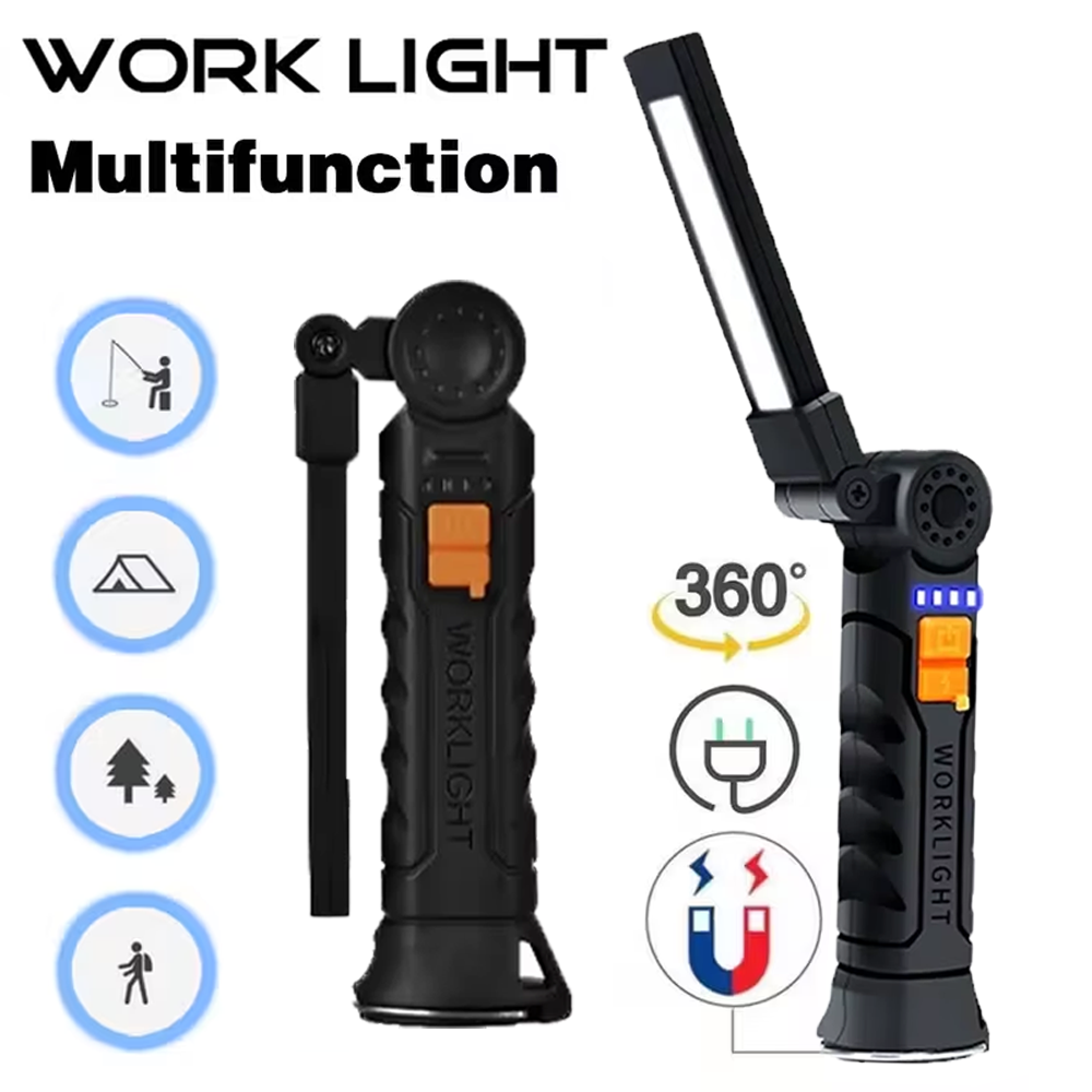 Outdoor Lighting Usb - Draagbare COB LED-zaklamp USB oplaadbare zaklamp