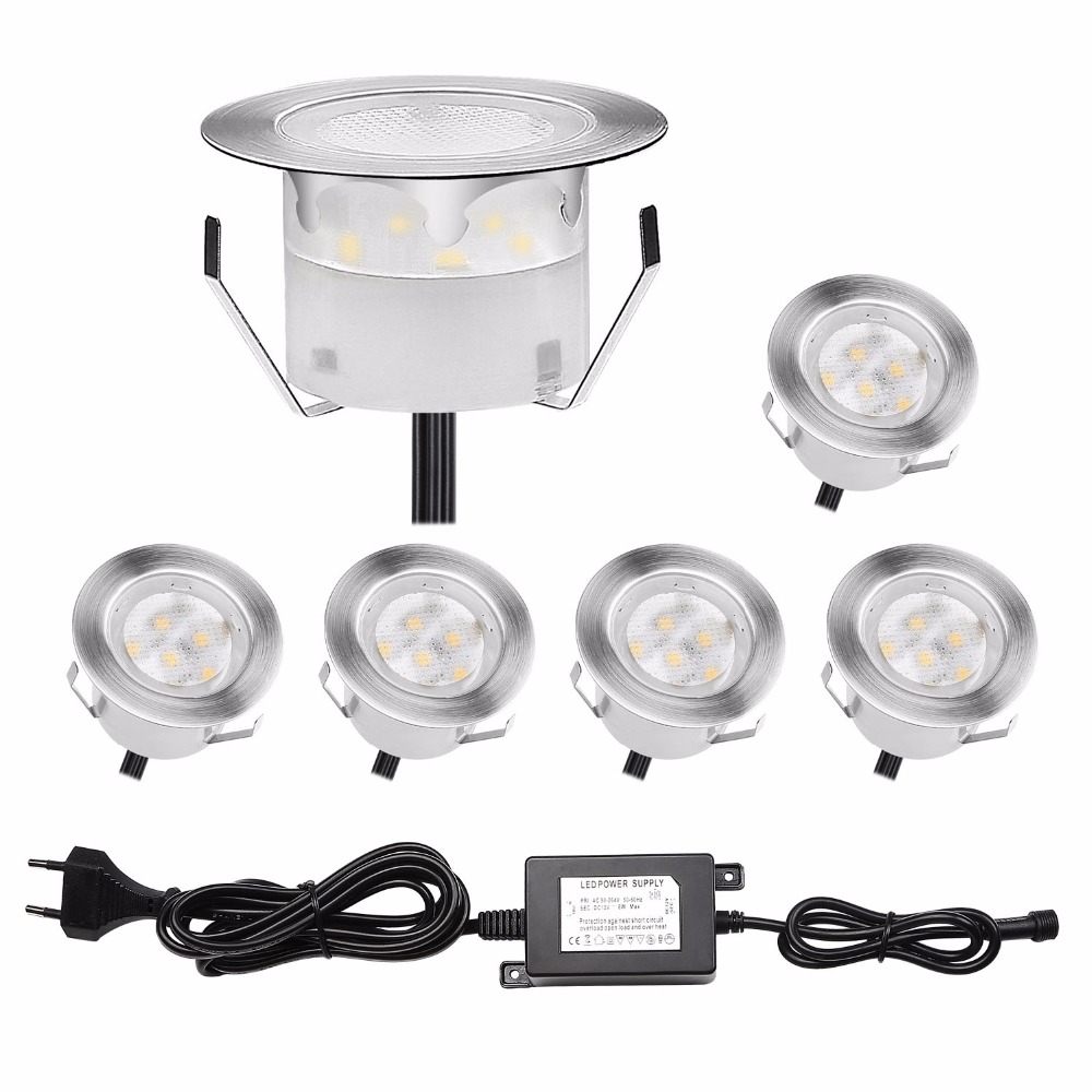Outdoor Lighting Kits Low Voltage - QACA 6-pack LED terraslampen, laag voltage