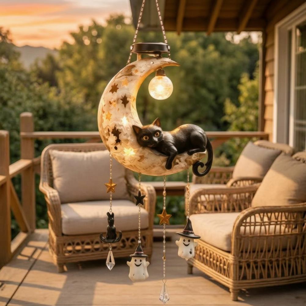 Outdoor Lighting Art - Weerbestendig tuinkunstwerk voor buiten, zonne-energie, maan,