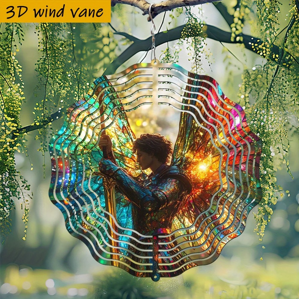 Outdoor Lighting Art - CIFBUY 3D Metal Rainbow Light Wing