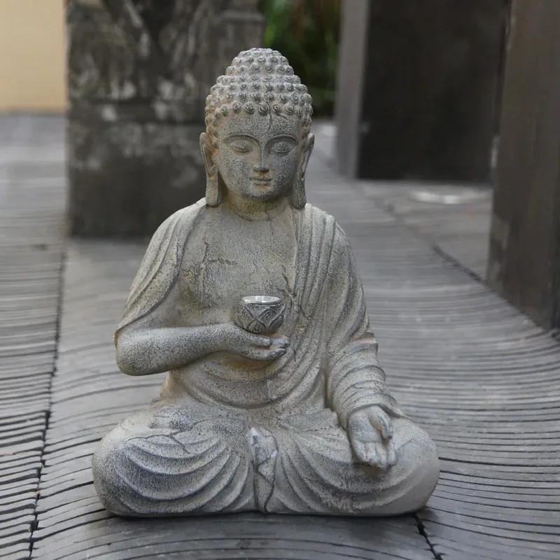 Outdoor Zen Lighting - 2026 nieuwste modellen hars Boeddha beeld