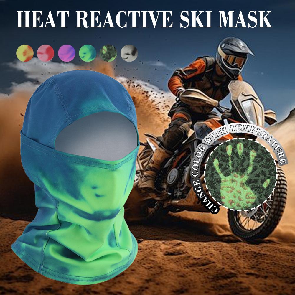 Color Changing Outdoor - Warmtegevoelige kleurveranderende gezichtsmasker fiets ski thermische
