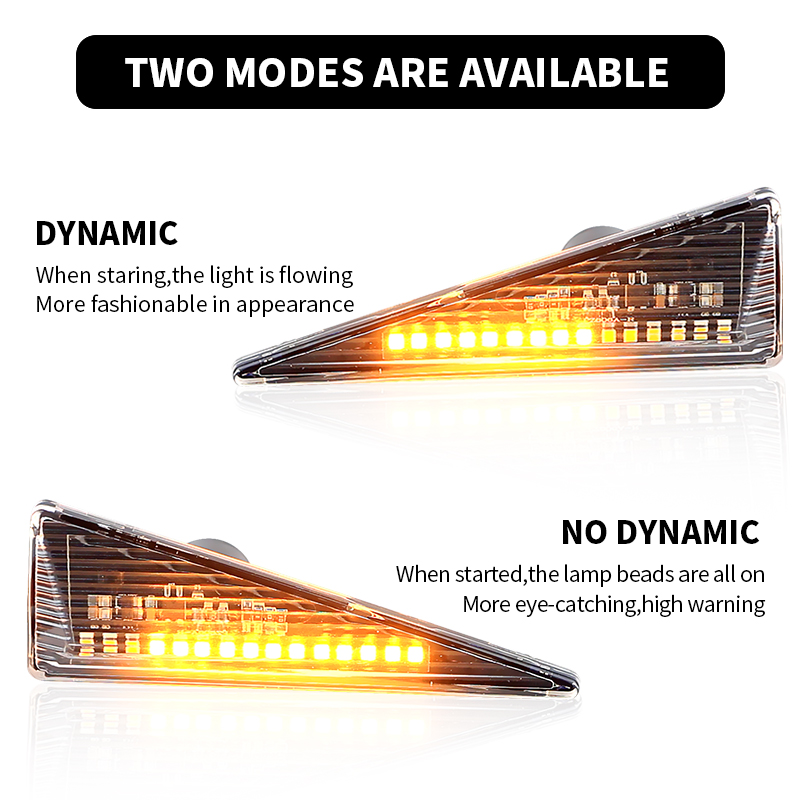 Outdoor Lighting Yellow - 2 STKS LED Richtingaanwijzer Zijmarkeringslichten Canbus