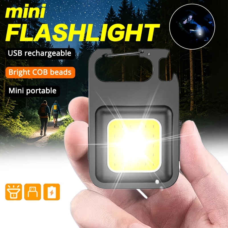 Outdoor Lighting Usb - Draagbare sleutelhangerlamp Mini multifunctionele campingzaklamp USB