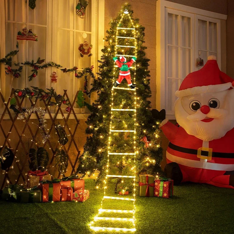 Outdoor Lighting Tree - LED Kerstverlichting Kerst Decoratieve Ladderlichtenslinger met