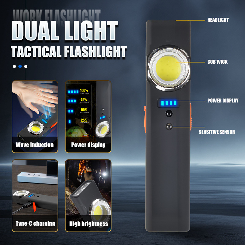 Outdoor Lighting Types - Multifunctionele draagbare mini oplaadbare magnetische werklamp