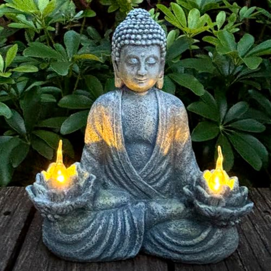 Outdoor Zen Lighting - Boeddhabeeld voor binnen- en buitendecoratie, op