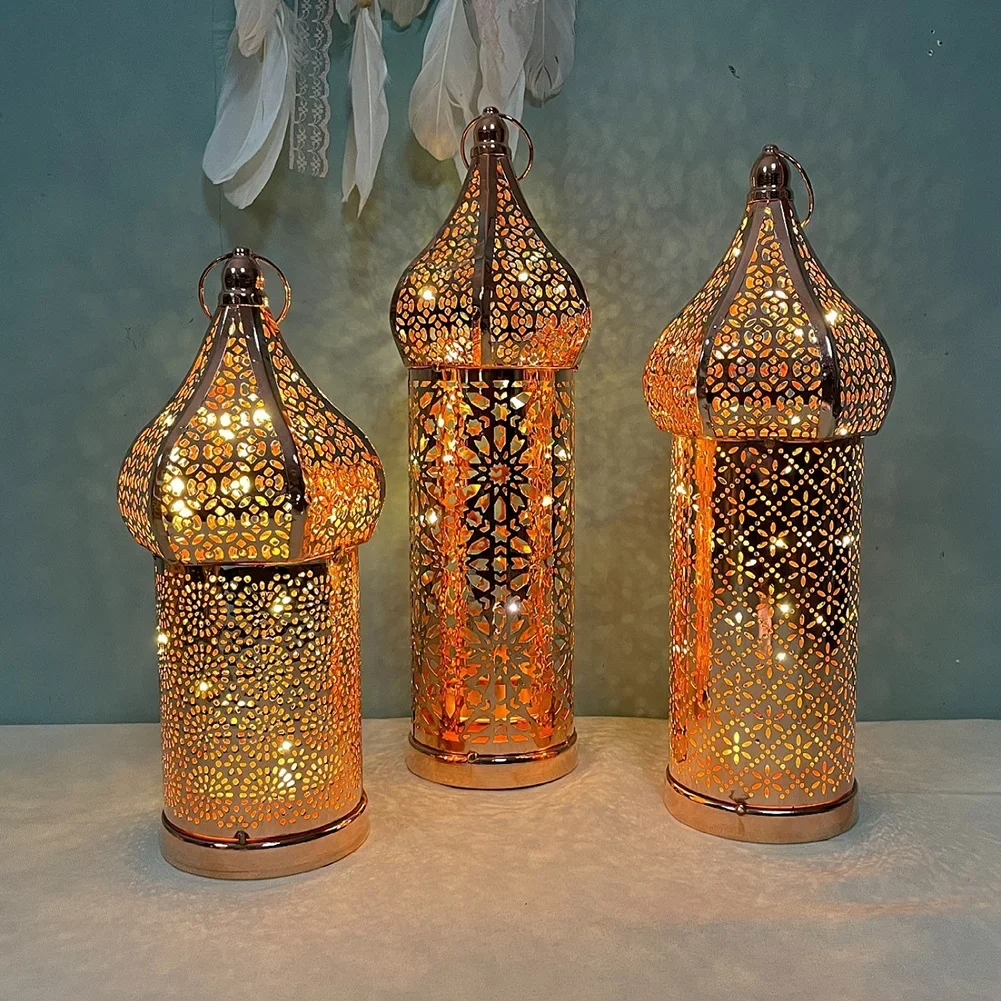 Outdoor Lighting Art - Marokkaanse Gouden Holle Ijzeren Lantaarn Ramadan