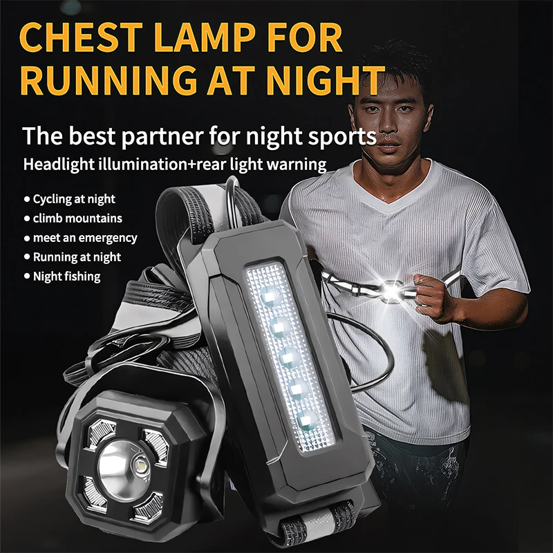 Outdoor Lighting Usb - LED-nachtlampje voor hardlopen buitensport fietsen paardrijden