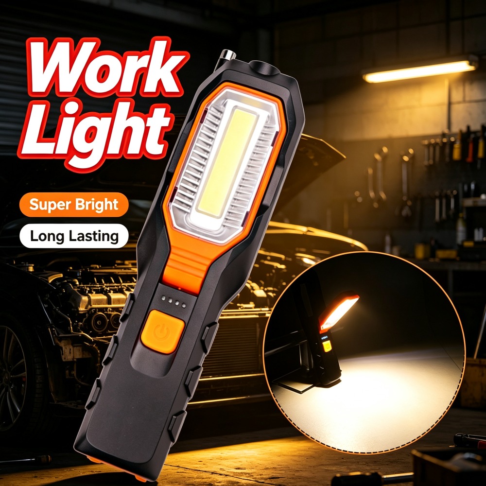 Outdoor Lighting Usb - Nieuwe LED-werklamp met ingebouwde batterij, USB-oplaadbaar,