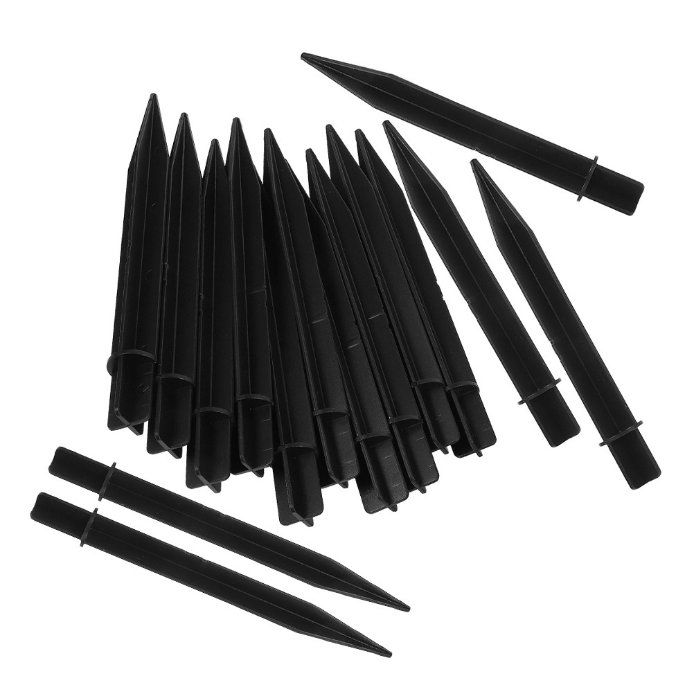 Outdoor Lighting Ground Fixtures - 15 stuks buitenlichtpalen zwart plastic grondpinnen