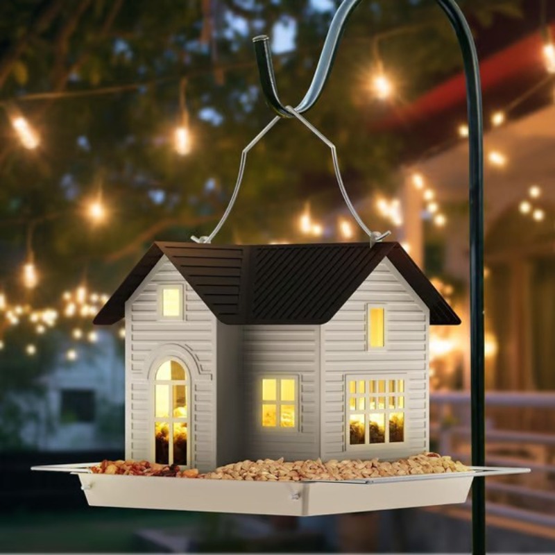 Outdoor Lighting Art - Nieuwe buitenverlichting op zonne-energie, creatieve vogelvoeder