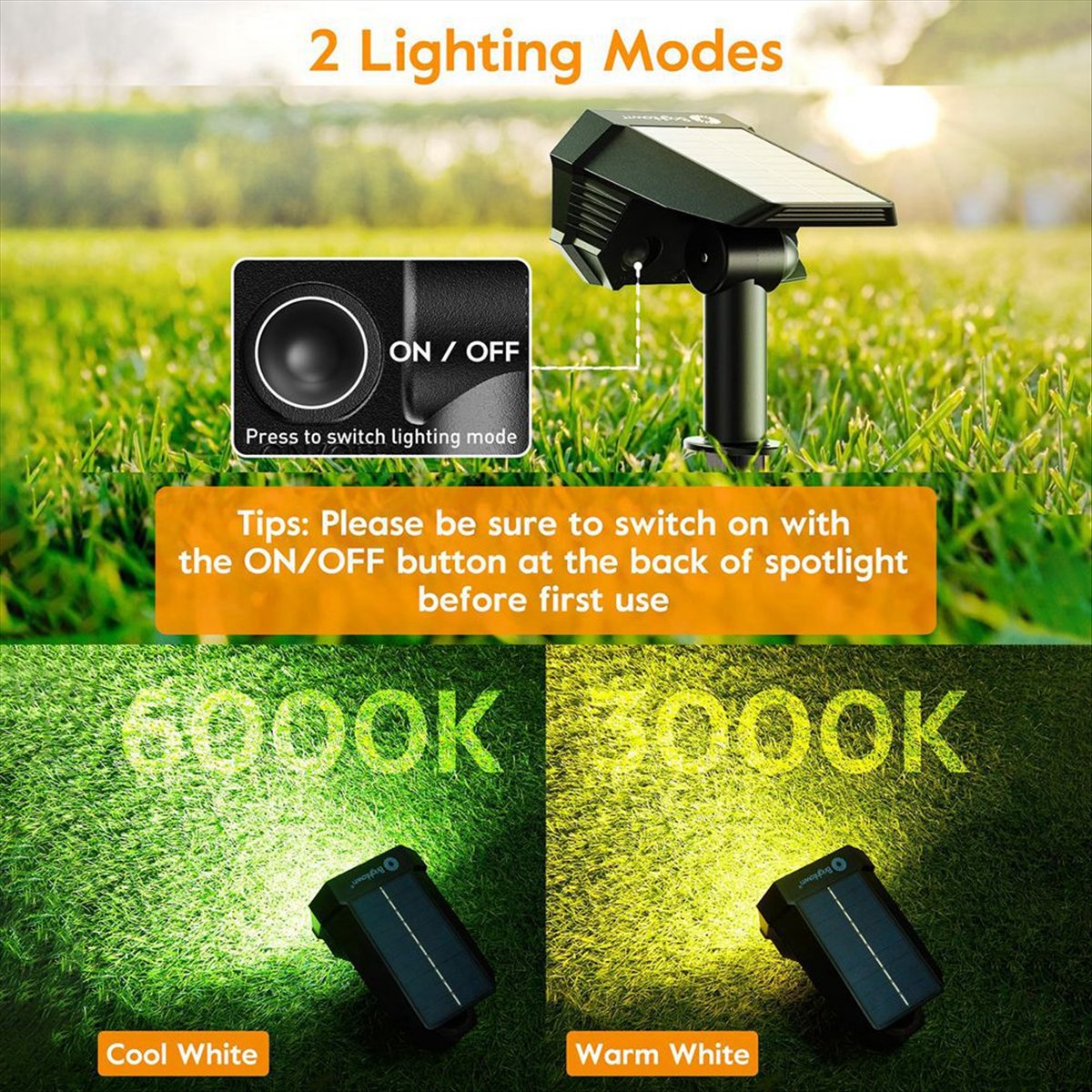 Outdoor Lighting Tree - AA77 Zonne-gazonverlichting Waterdichte grondverlichting Thuis Buitenverlichting