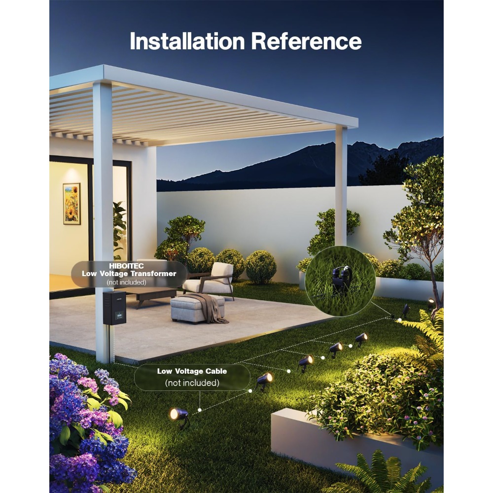 Outdoor Lighting Kits Low Voltage - Lage Spanning Tuinverlichtingsset 24 Stuks 600LM