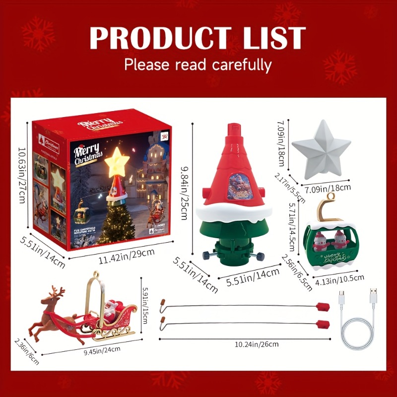 Kerstboom Top Roterende carrou - Outdoor Lighting Tree recensie en prijs