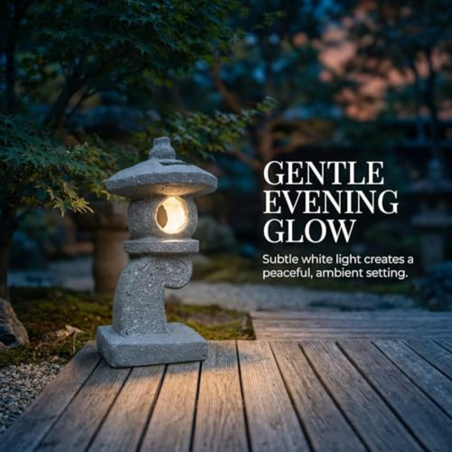 14'' hoge Aziatische op zonne- - Outdoor Zen Lighting recensie en prijs