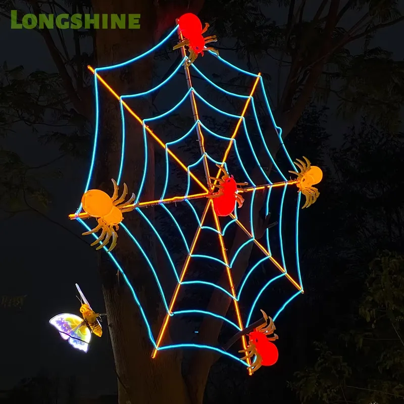 Voor Halloween Spider Web LED- - Outdoor Lighting Tree recensie en prijs