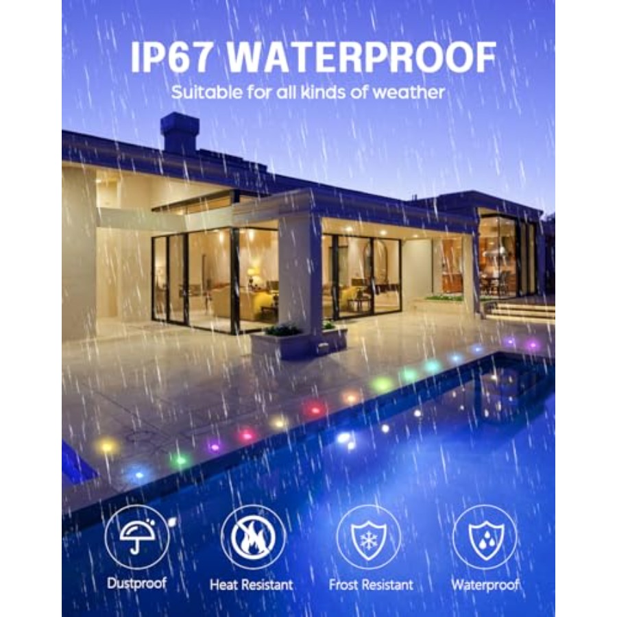 RGB-dekverlichtingsset met laa - Outdoor Lighting Kits Low Voltage recensie en prijs