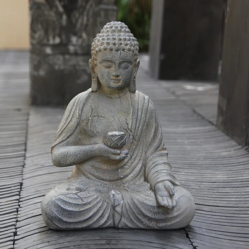 Hars Boeddha Beeldje Sculptuur - Outdoor Zen Lighting recensie en prijs