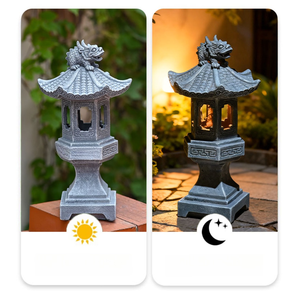 Zen Solar Pagoda-lantaarn met  - Outdoor Zen Lighting recensie en prijs