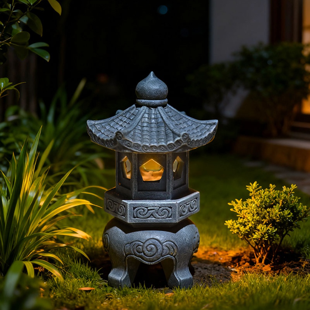 Zen Solar Pagoda-lantaarn met  - Outdoor Zen Lighting recensie en prijs