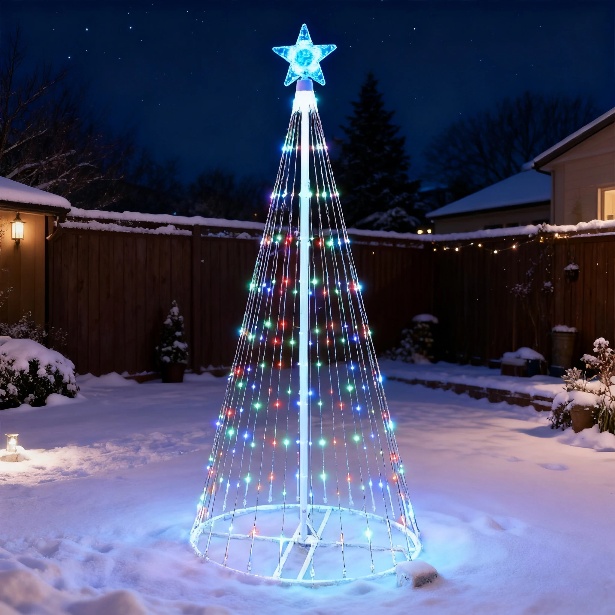 LED-waterval lichtslingers op  - Outdoor Lighting Tree recensie en prijs