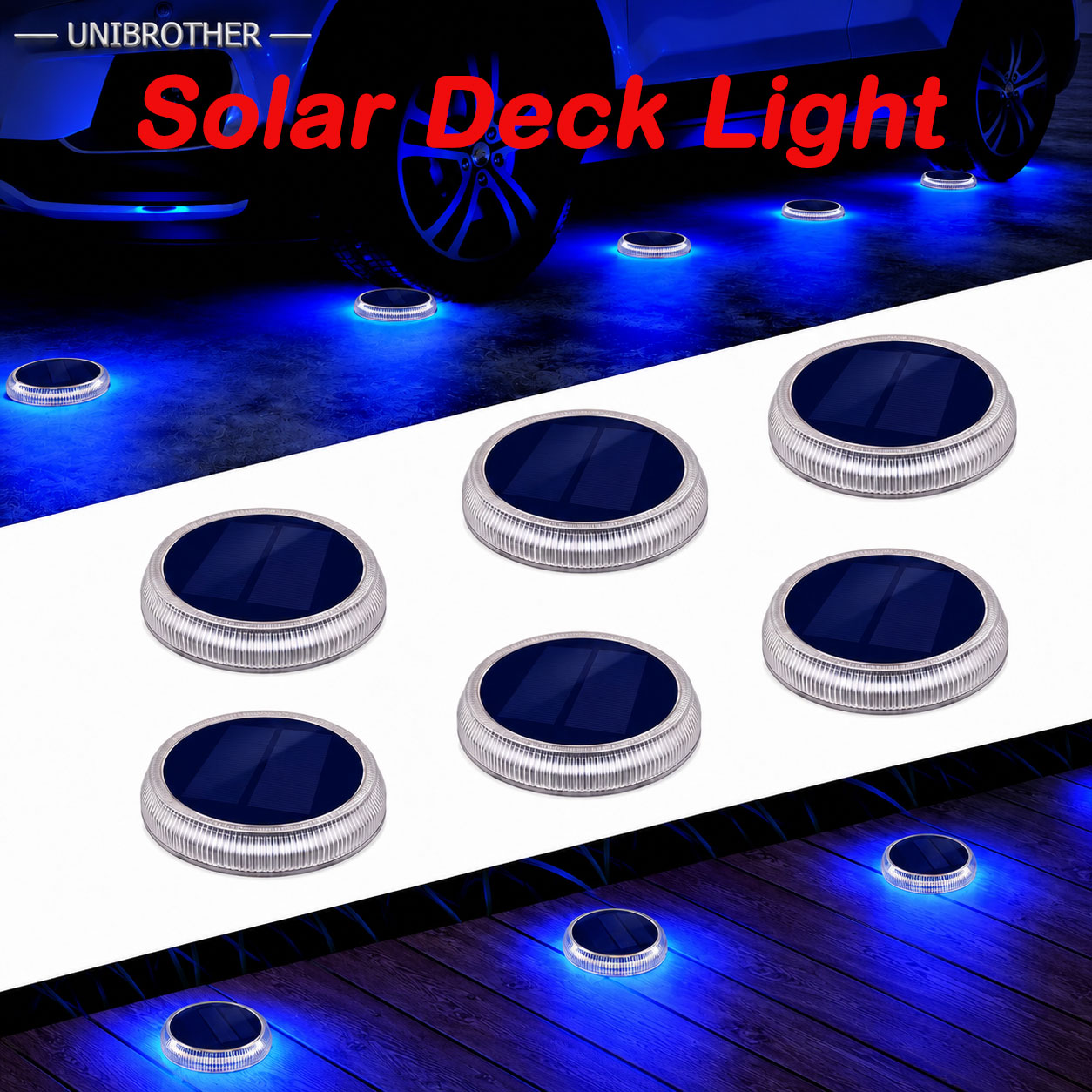 24 LED Solar Deck Light IP68 g - Outdoor Lighting Ground Fixtures recensie en prijs