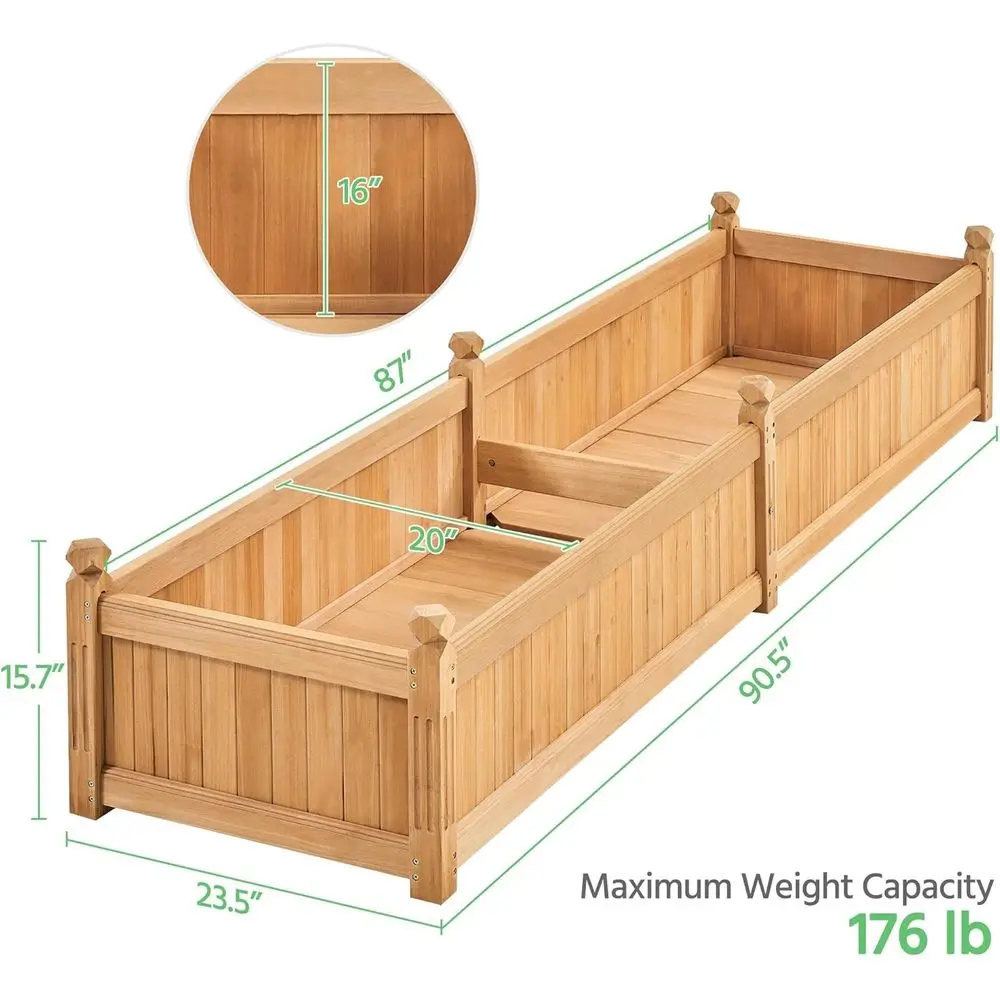 Lichtbruine houten verhoogde m - Outdoor Lighting Box recensie en prijs