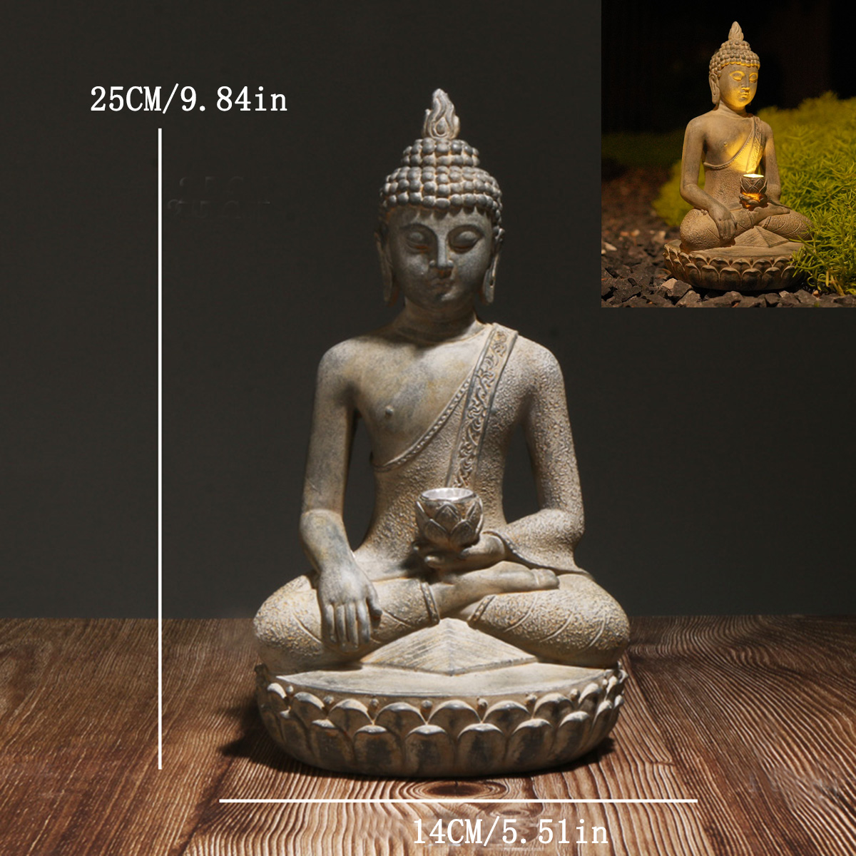 Zen-geïnspireerd Boeddhabeeld  - Outdoor Zen Lighting recensie en prijs