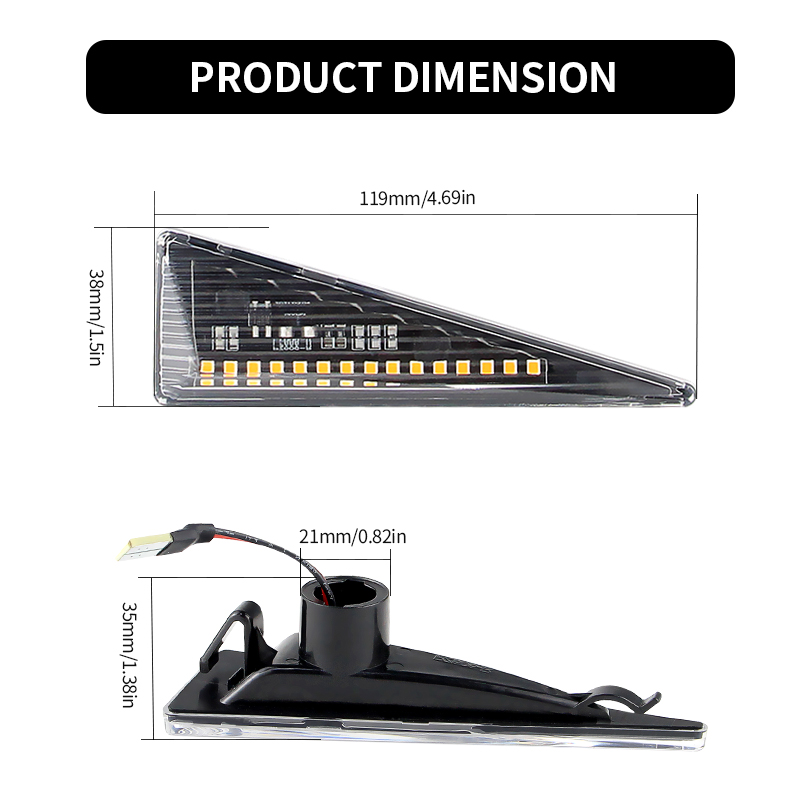 2 STKS LED Richtingaanwijzer Z - Outdoor Lighting Yellow recensie en prijs