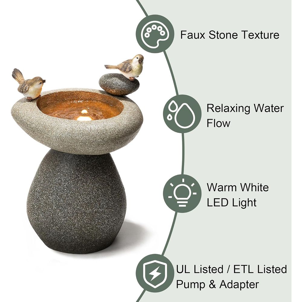 20,75 inch hoge waterfontein m - Outdoor Zen Lighting recensie en prijs