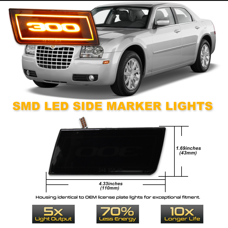 2 Stuks Led Zijmarkeringslicht - Outdoor Lighting Yellow recensie en prijs