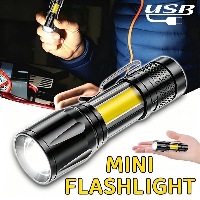 Mini LED-zaklamp COB-schijnwer - Outdoor Lighting Usb recensie en prijs