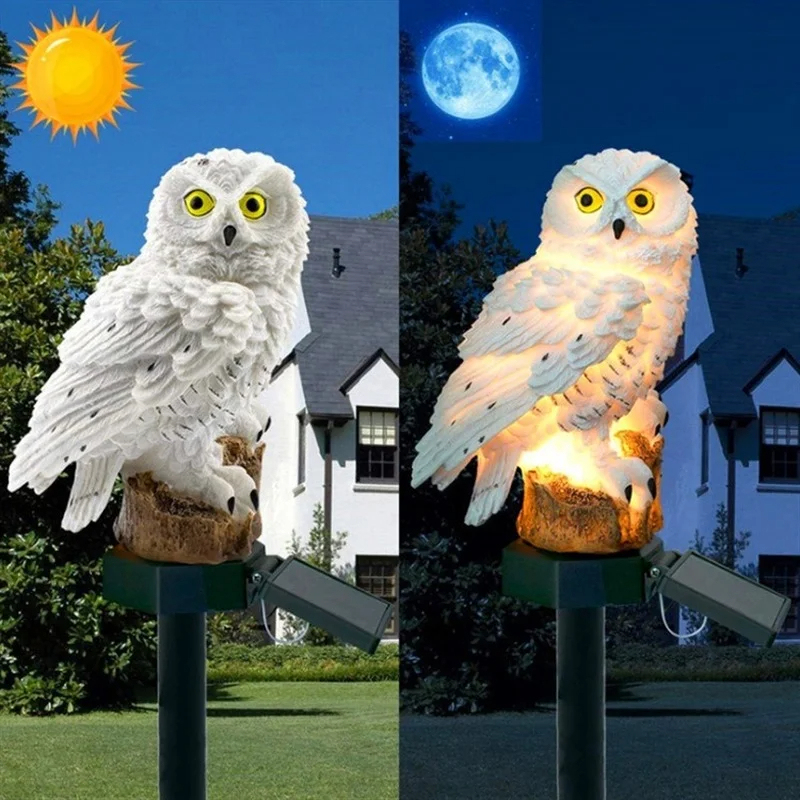 Solar Owl Statue Garden Light  - Outdoor Lighting Types recensie en prijs