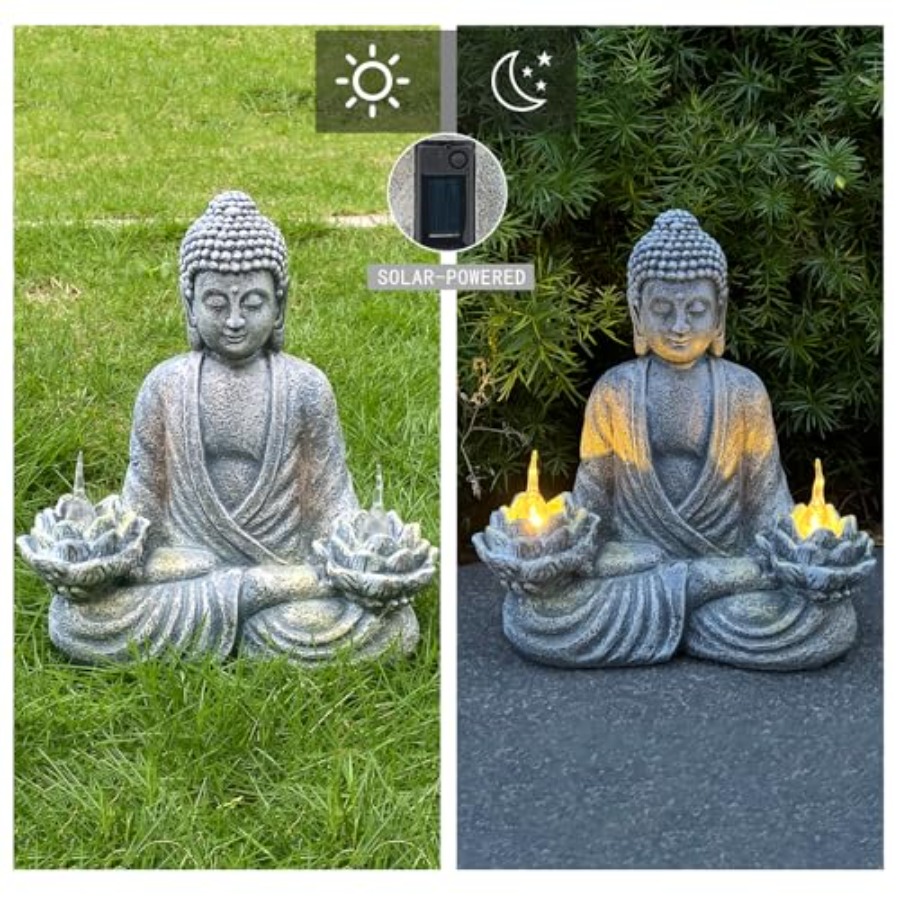 Boeddhabeeld voor binnen- en b - Outdoor Zen Lighting recensie en prijs
