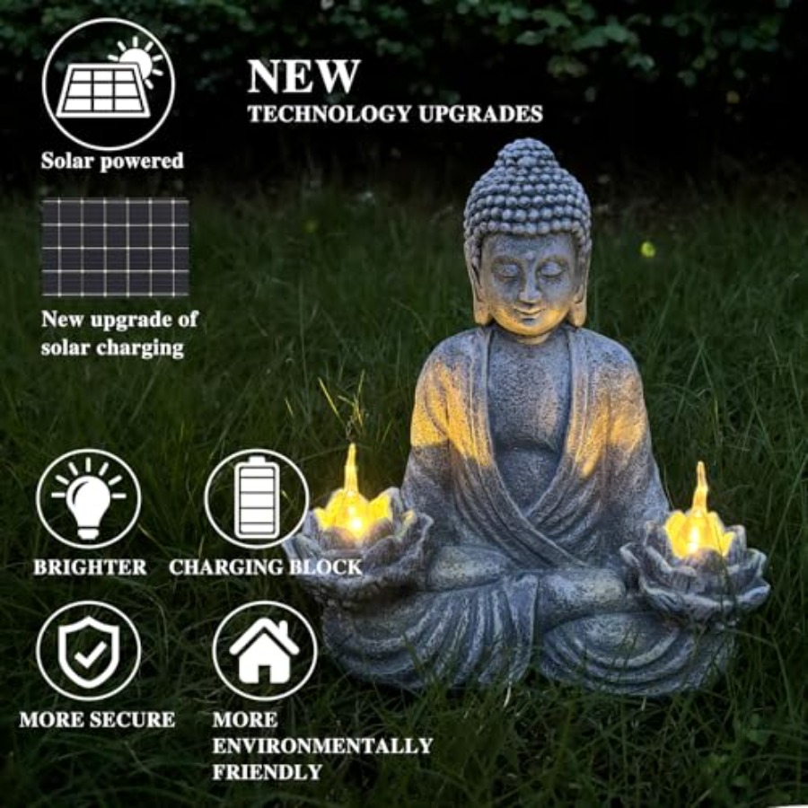 Boeddhabeeld voor binnen- en b - Outdoor Zen Lighting recensie en prijs