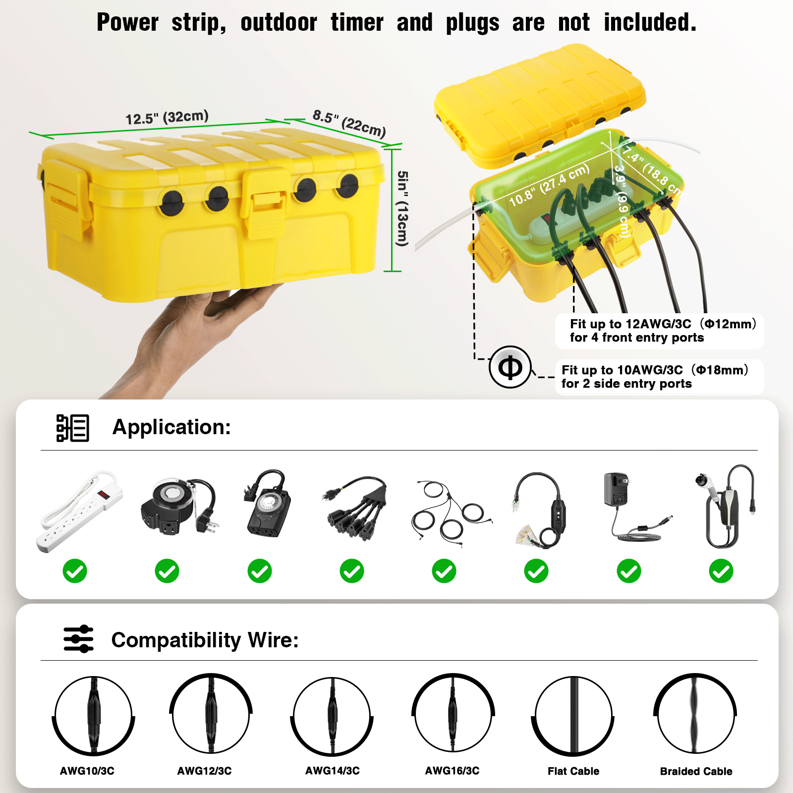Extra grote waterdichte buiten - Outdoor Lighting Box recensie en prijs