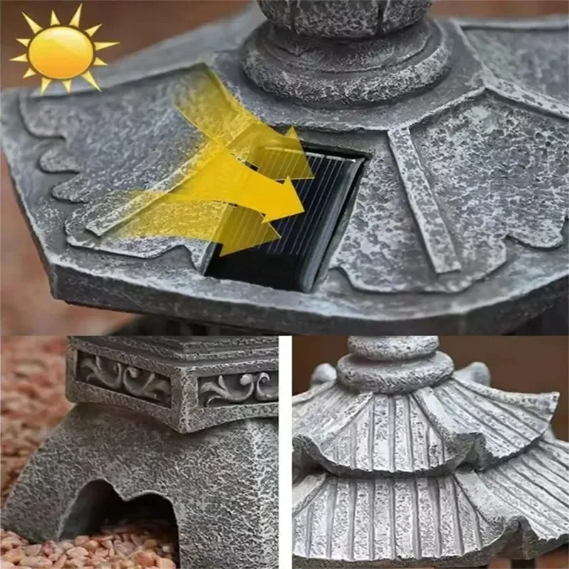 Zonne-Japanse pagodelantaarn,  - Outdoor Zen Lighting recensie en prijs
