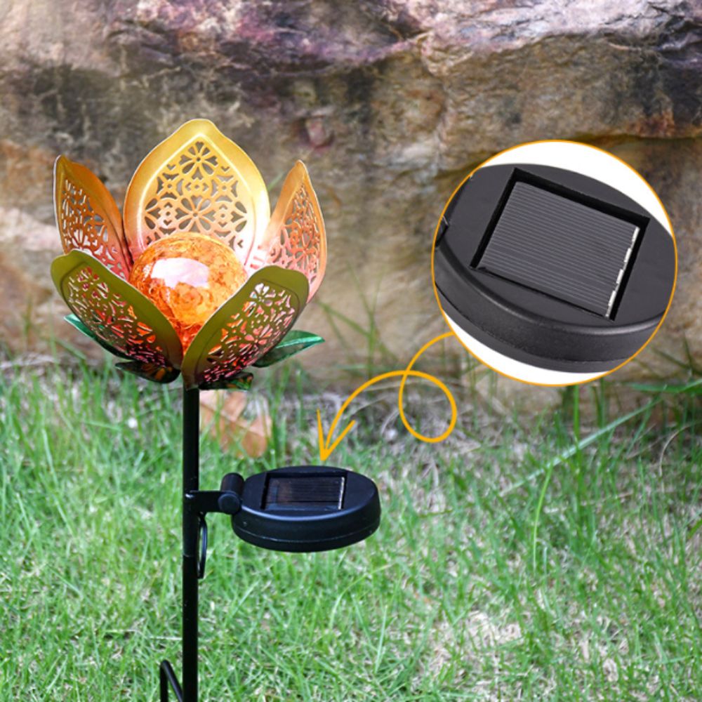 Lotusvormige lamp op zonne-ene - Outdoor Lighting Ground Fixtures recensie en prijs