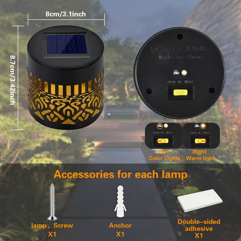 2-pack zonne-tuinlampen IP65,  - Outdoor Lighting Yellow recensie en prijs