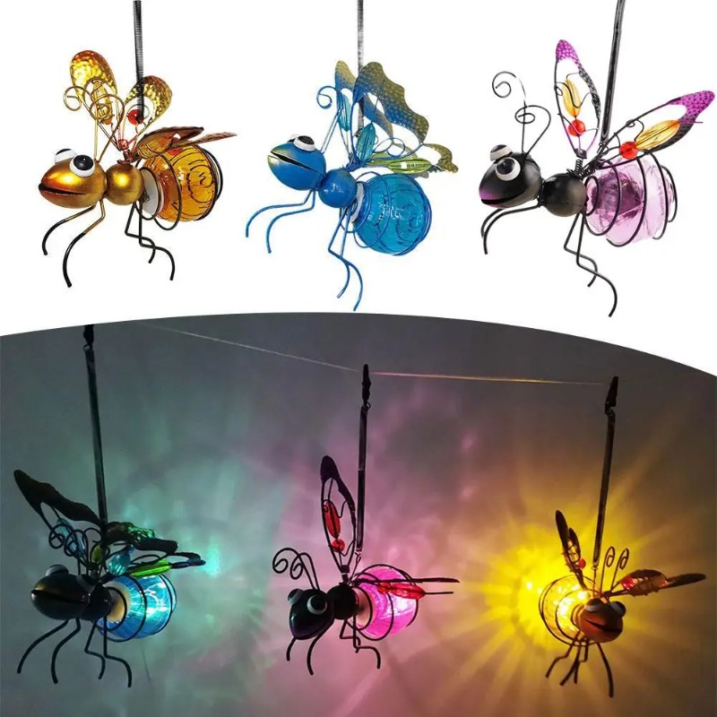 Solar Iron Insect Statue met L - Outdoor Lighting Tree recensie en prijs