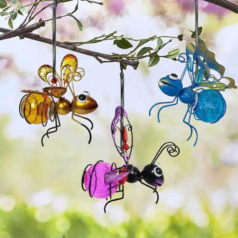 Solar Iron Insect Statue met L - Outdoor Lighting Tree recensie en prijs