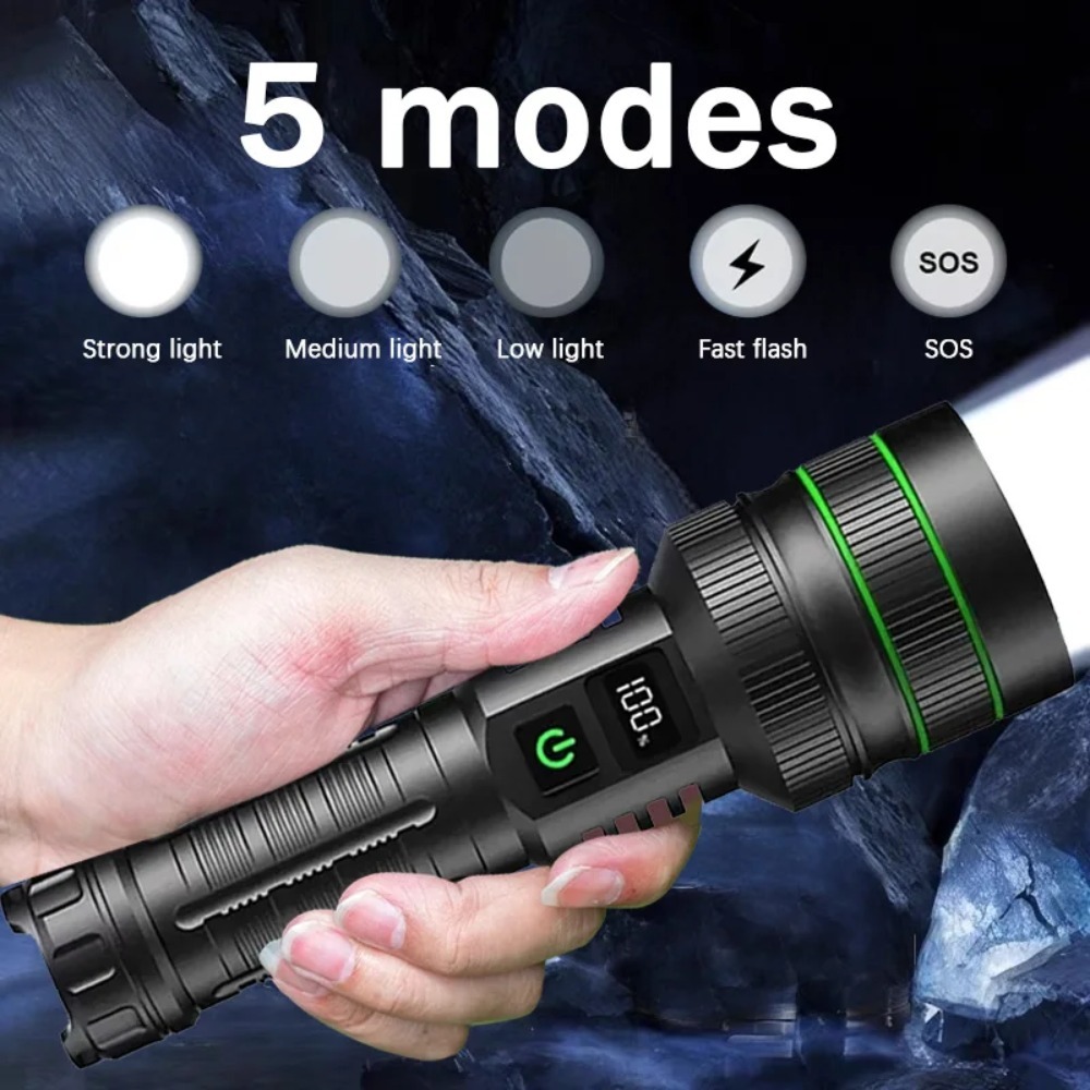 Krachtige LED-zaklamp Zoombaar - Outdoor Lighting Types recensie en prijs