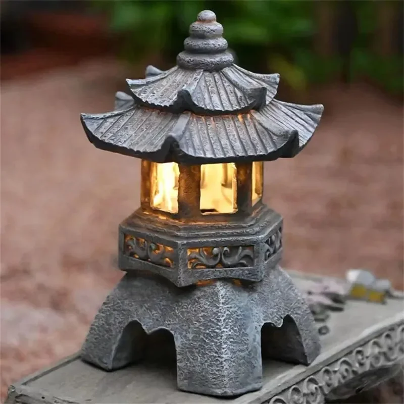 Zonne-Japanse pagodelantaarn,  - Outdoor Zen Lighting recensie en prijs