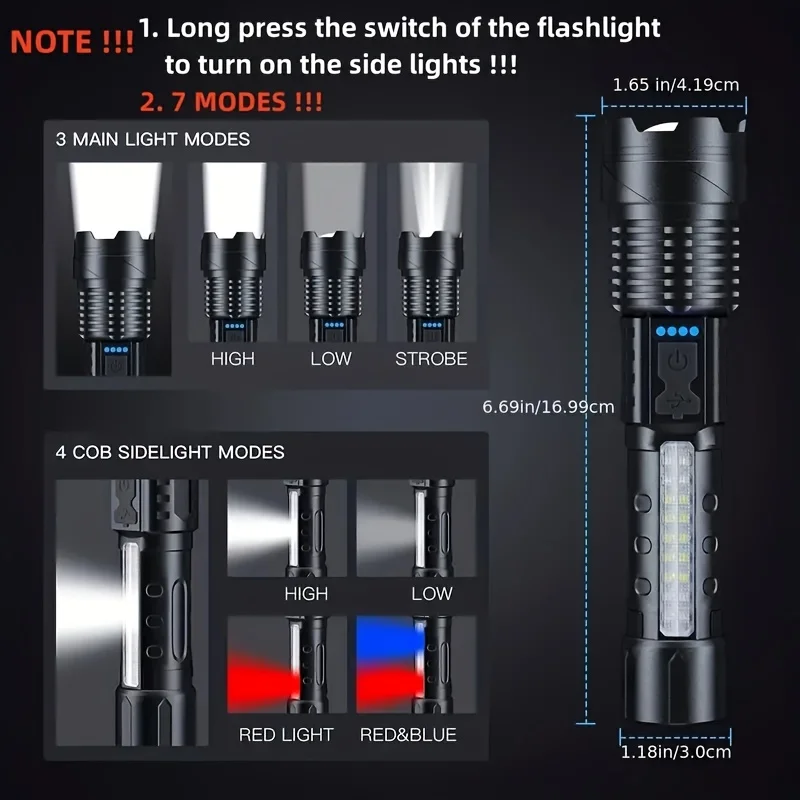Krachtige LED-zaklamp Batterij - Outdoor Lighting Usb recensie en prijs